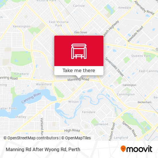 Manning Rd After Wyong Rd map