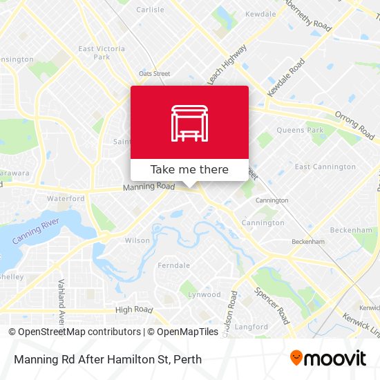 Manning Rd After Hamilton St map