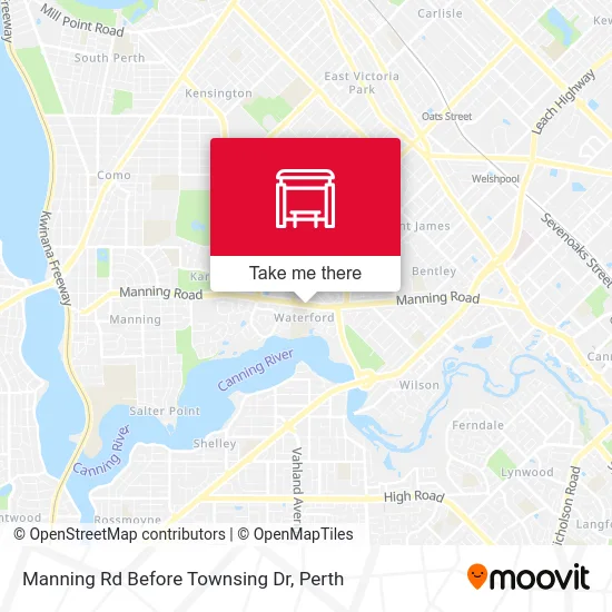 Mapa Manning Rd Before Townsing Dr