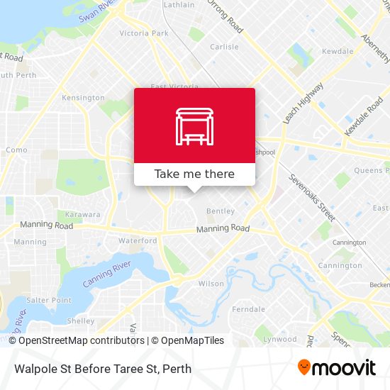 Walpole St Before Taree St map