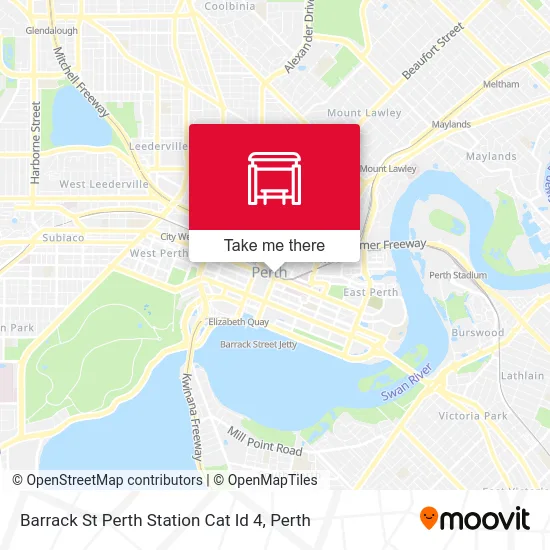Mapa Barrack St Perth Station Cat Id 4