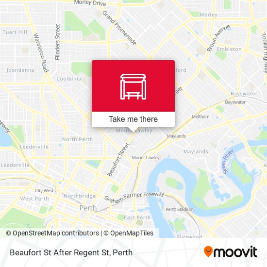 Beaufort St After Regent St map