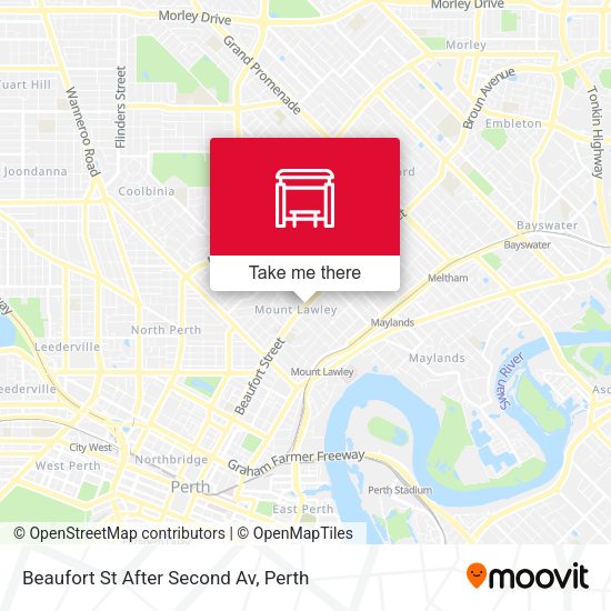 Beaufort St After Second Av map