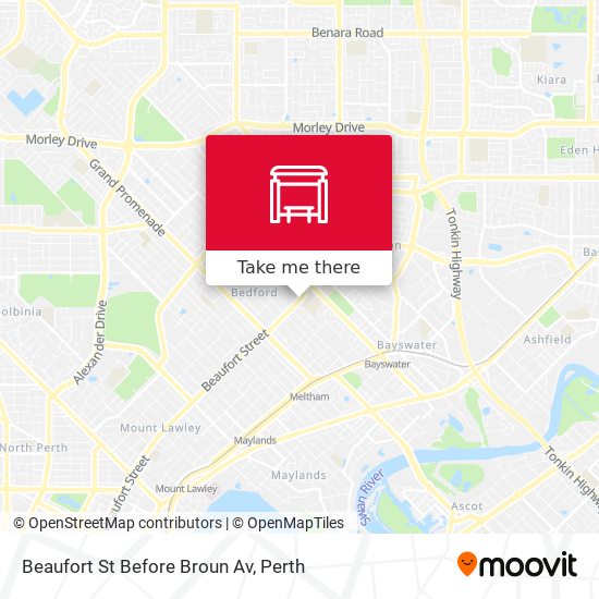 Beaufort St Before Broun Av map