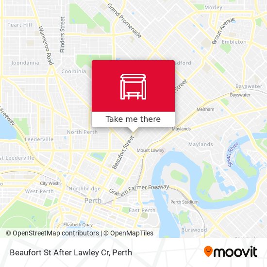 Beaufort St After Lawley Cr map