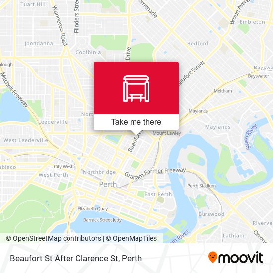 Beaufort St After Clarence St map