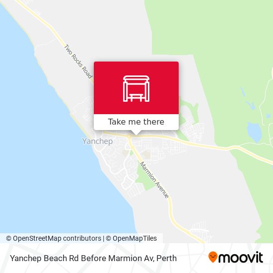Yanchep Beach Rd Before Marmion Av map