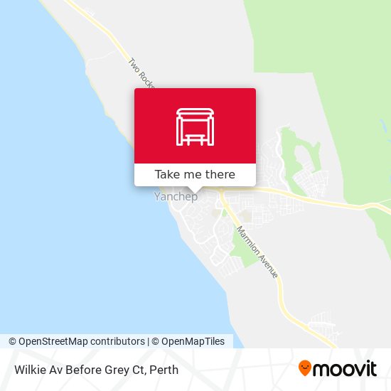 Wilkie Av Before Grey Ct map