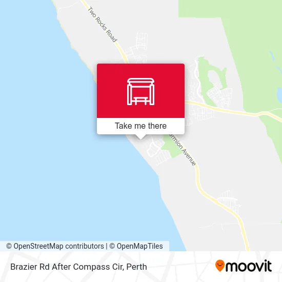 Mapa Brazier Rd After Compass Cir