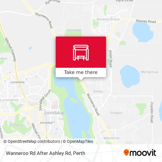 Wanneroo Rd After Ashley Rd map