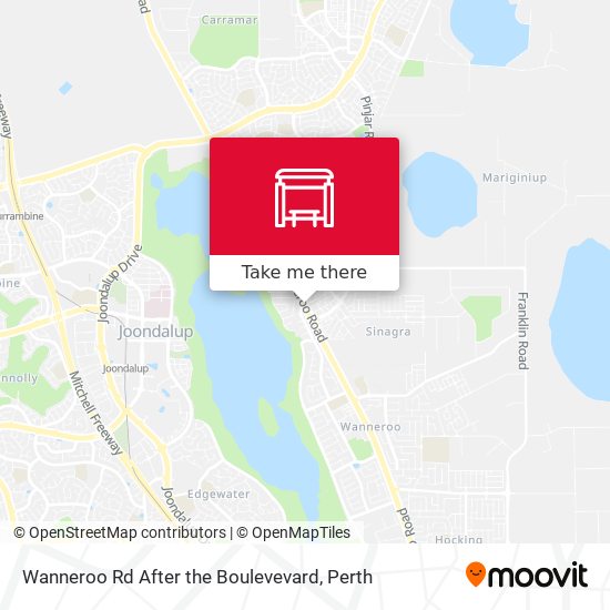 Wanneroo Rd After the Boulevevard map