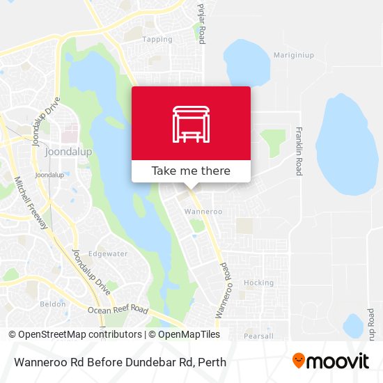 Wanneroo Rd Before Dundebar Rd map