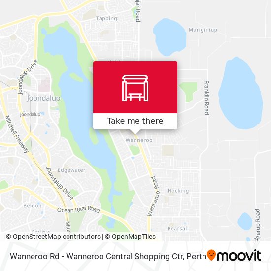 Mapa Wanneroo Rd - Wanneroo Central Shopping Ctr