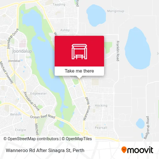 Mapa Wanneroo Rd After Sinagra St