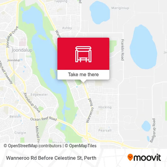 Mapa Wanneroo Rd Before Celestine St