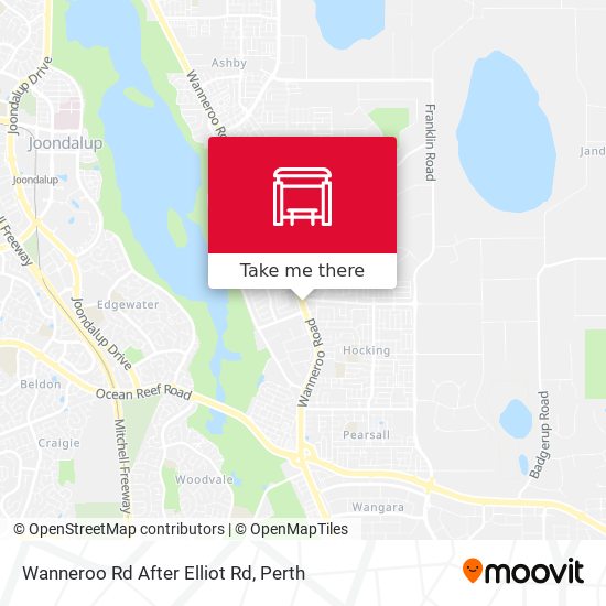 Wanneroo Rd After Elliot Rd map