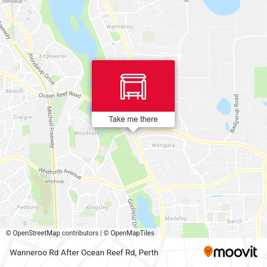 Wanneroo Rd After Ocean Reef Rd map