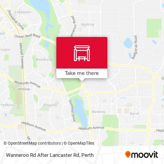 Wanneroo Rd After Lancaster Rd map