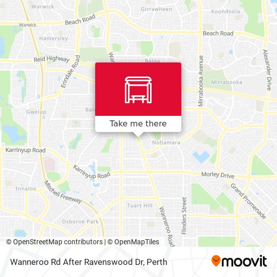 Wanneroo Rd After Ravenswood Dr map