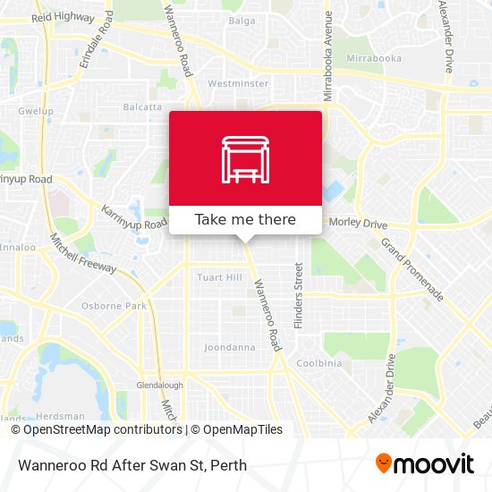 Wanneroo Rd After Swan St map