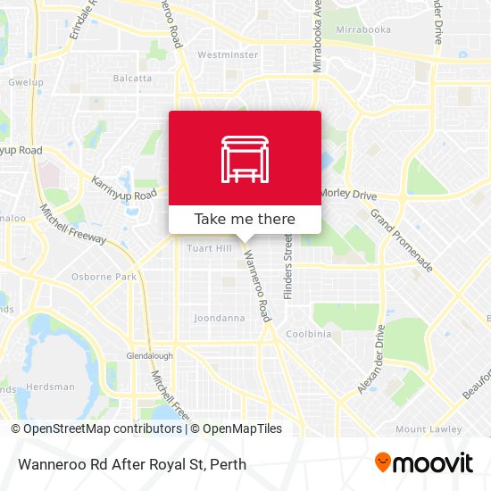 Wanneroo Rd After Royal St map