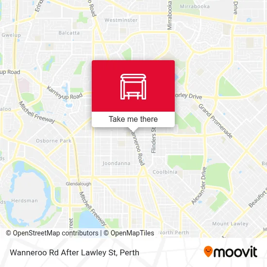 Mapa Wanneroo Rd After Lawley St