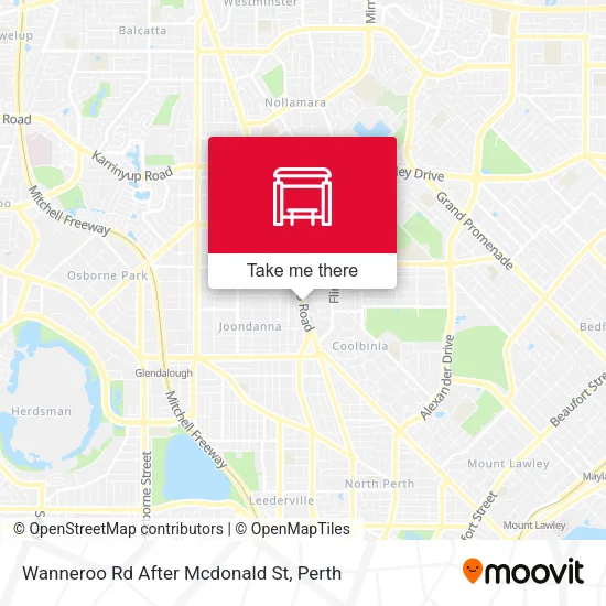 Wanneroo Rd After Mcdonald St map