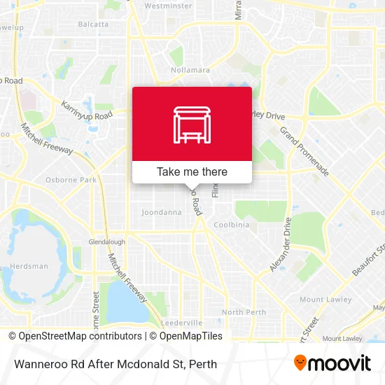 Wanneroo Rd After Mcdonald St map