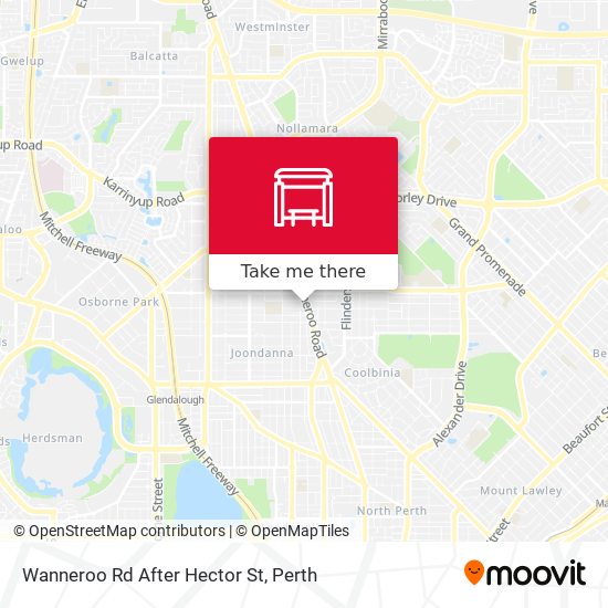 Wanneroo Rd After Hector St map