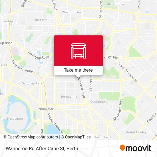 Mapa Wanneroo Rd After Cape St