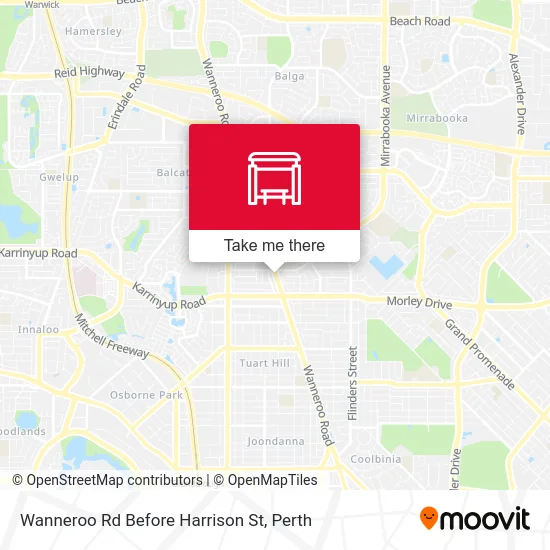 Mapa Wanneroo Rd Before Harrison St