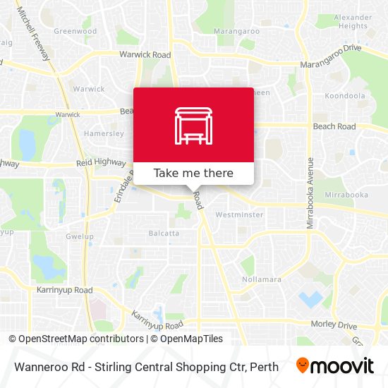 Mapa Wanneroo Rd - Stirling Central Shopping Ctr