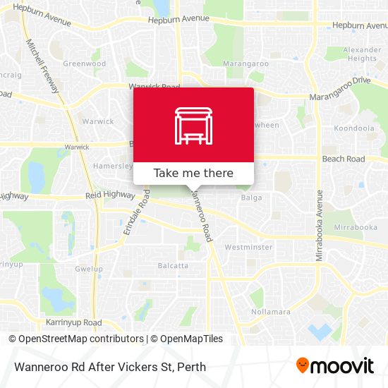 Wanneroo Rd After Vickers St map