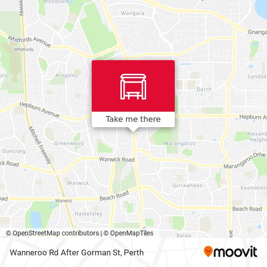 Wanneroo Rd After Gorman St map