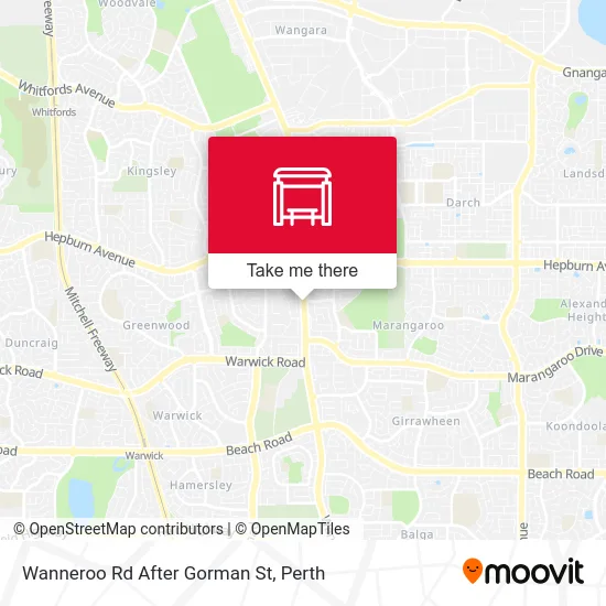 Mapa Wanneroo Rd After Gorman St
