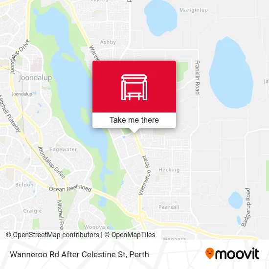 Mapa Wanneroo Rd After Celestine St