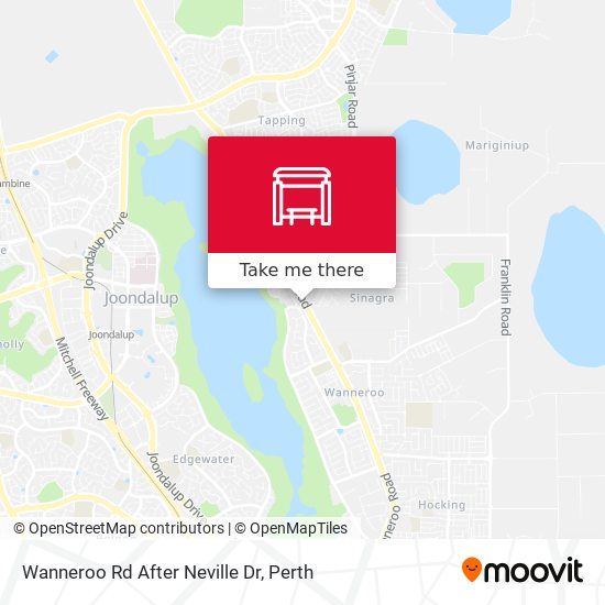Wanneroo Rd After Neville Dr map