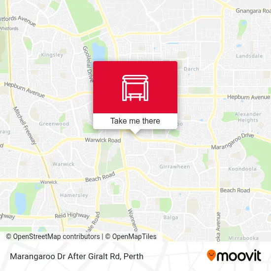 Mapa Marangaroo Dr After Giralt Rd