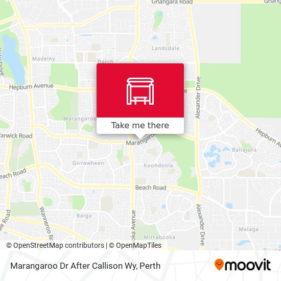 Marangaroo Dr After Callison Wy map