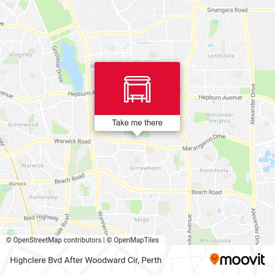 Highclere Bvd After Woodward Cir map