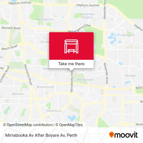 Mapa Mirrabooka Av After Boyare Av