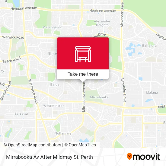 Mapa Mirrabooka Av After Mildmay St