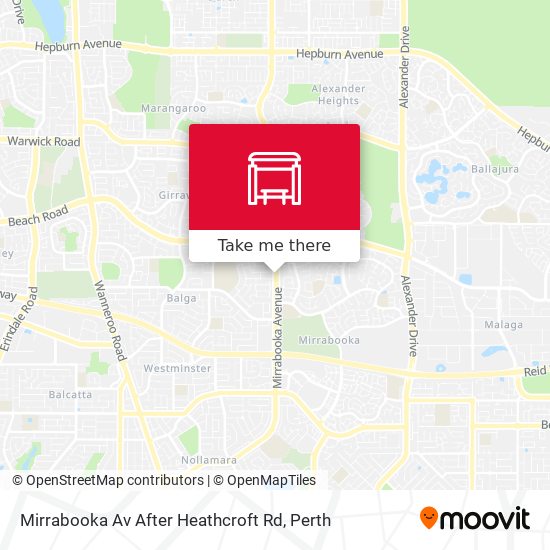 Mirrabooka Av After Heathcroft Rd map