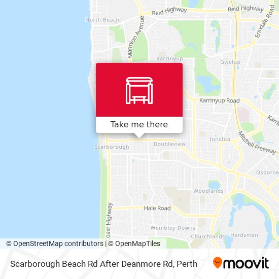 Scarborough Beach Rd After Deanmore Rd map