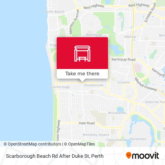 Scarborough Beach Rd After Duke St map