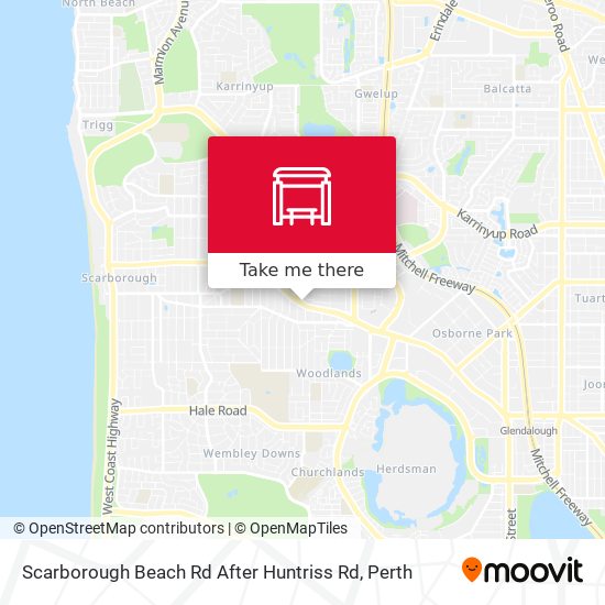 Scarborough Beach Rd After Huntriss Rd map