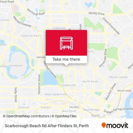 Scarborough Beach Rd After Flinders St map