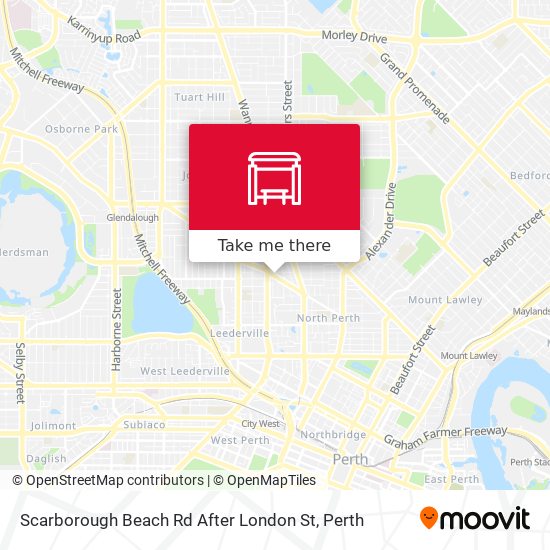 Scarborough Beach Rd After London St map
