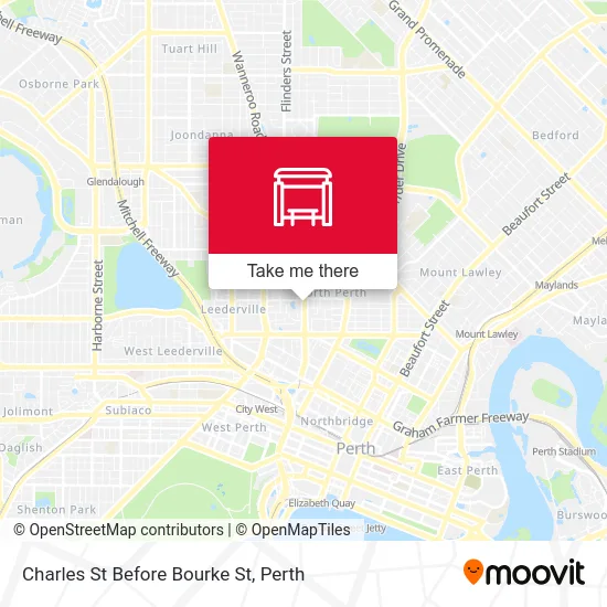 Mapa Charles St Before Bourke St