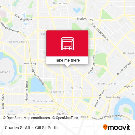 Mapa Charles St After Gill St